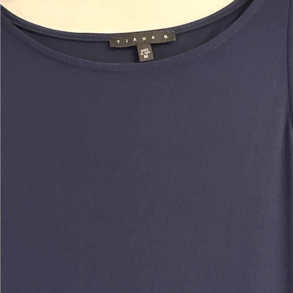 Tiana B. Women's Deep Blue sleeveless slip on dress